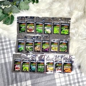 Vegetable & Fruit Seeds - 19 Varieties